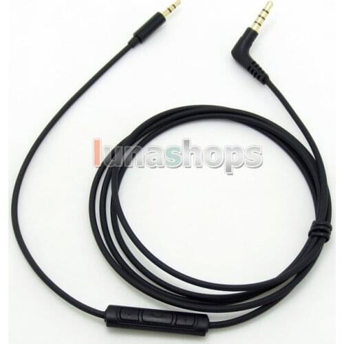 LN004897 TPE Skin Hi-OFC + Mic Volume control Cable For B&W Bowers & Wilkins P5 P7 Headphone Earphone