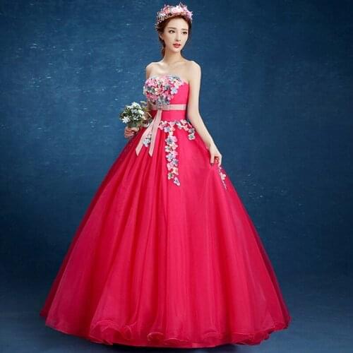 Red Quinceanera Dresses Applique Ball Gown Vestidos De Quinceaneras Sweet 16 Dress Robe De Bal Prom Dresses Vestidos 15 Anos