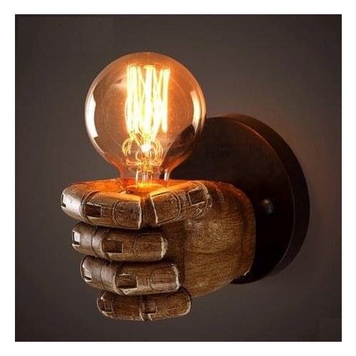Loft Style Creative Fist Edison Wall Sconce Industrial Vintage Wall Light Home Antique Wall Lamps Indoor Lighting Fixtures