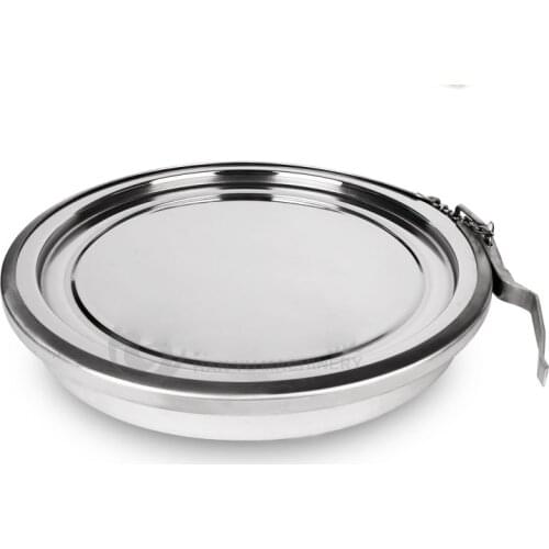 Milk Hopper Manway Cover SS304/316 Quick-Open Clamp Manhole Flat Bottom Atmospheric Pressure Manhole Milk Bucket Turnover Hopper