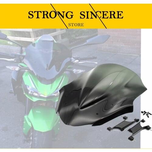 KYRUNNING 2017 New high quality For KAWASAKI Z900 Z 900 2017-2018 Motorcycle Accessories Windscreen Windshield