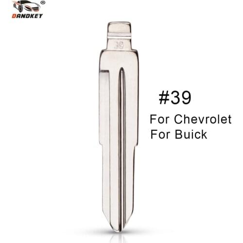 KEYYOU 10 pcs/lot Metal Blank Uncut Flip KD Remote Key Blade Type #39 for Buick Excelle for Chevrolet Lova New Sail