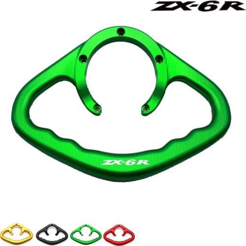 Motorcycle Accessories CNC Passenger Hand Grips Hand Grip Tank Grip Handles Armrest Black For KAWASAKI ZX-6R 2000-2012