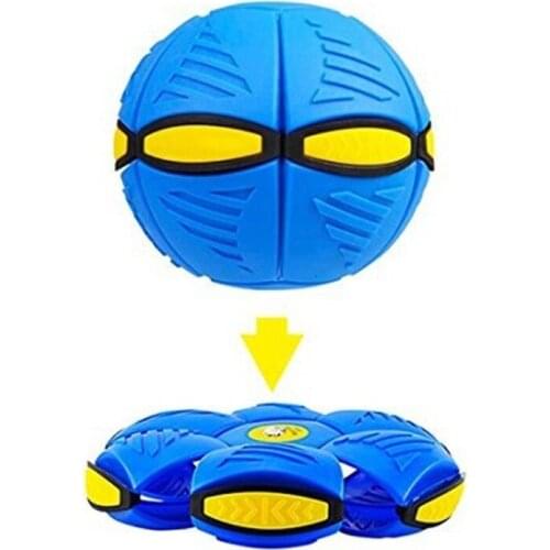 N0HD Flying UFO Flat Throw Disc Ball With LED Light and music Flying Ball