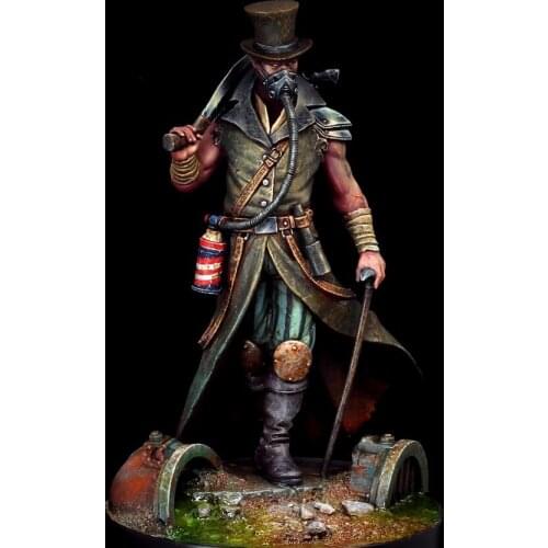 New Unassembled 1/24 75mm ancient man stand with sword Resin Figure Unpainted Model Kit