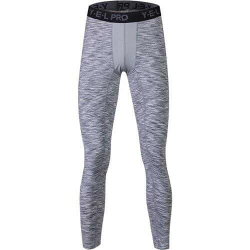 New Mens Bodybuilding Tights Elastic Skinny Workout Patchwork Pants Mens Compression pantalones hombre Jogger Sweatpants