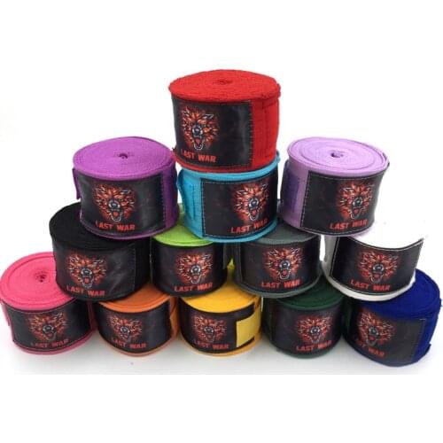 Solid Colors Elastic MMA Hand Wraps Boxing 3m/5m Muay Thai Kickboxing Bandages Boxer Sports Tapes 2019 EO