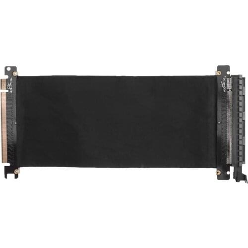 PCI Express 16x Flexible Cable Card Extension Port Adapter Riser Card 1 Slot PCIe X16 Riser for 1U 2U 3U Server IPC Chassis