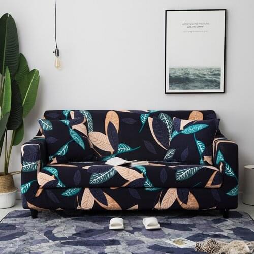 Printed sofa cover 1/2/3/4 seat sofa cover Polyester sofa protective cover Stretch sofa cover