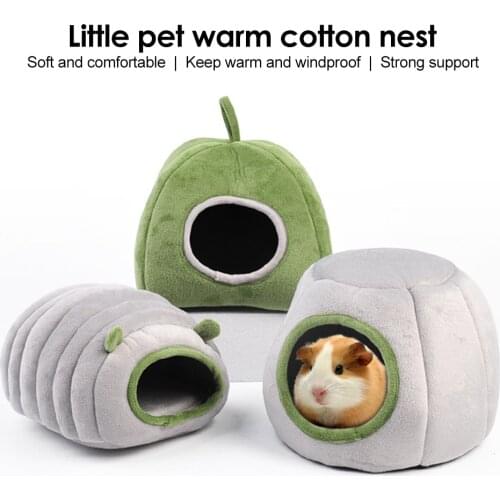 Guinea Pigs Bed Hamster Hideout House Sleep Bed for Chinchilla Ferret Hedgehog