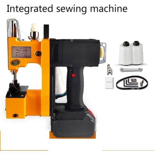 Portable Recharge Automatic Sewing Bag Machine Packer Weave Bag Seal Electric Sewing Bag Equipment Continuous Sealing Tool 220V