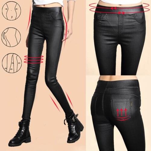 Retro printed irregular leggings, high waisted contrast jeans, versatile, slim and fashionable womens wear SAGACE 2021