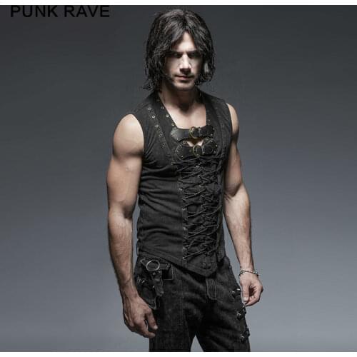 Мужские футболки без рукавов PUNK RAVE China At AliExpress