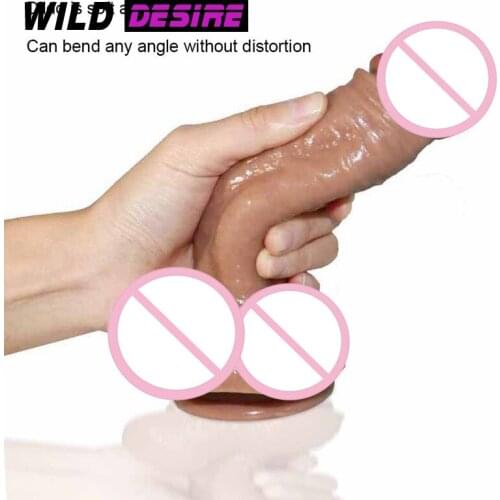 Realistic Dildos Thick Silicone Penis With Suction Cup Strapon Phallus Huge Large for Women G Spot Sex Toy goods for adults 18