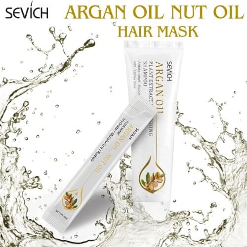 Sevich 10pcs Argan Oil Hair Mask Dry Damaged Repair Nourishing Hair Care 5PCS Anti-loss Treatment Ginger Hair Conditioner
