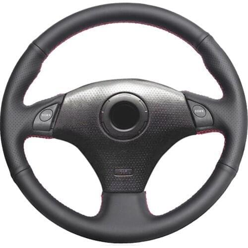 Hand-stitched Black PU Faux Leather Car Steering Wheel Cover for Toyota RAV4 Celica MR2 MR-S Supra Caldina Lexus IS 200 300