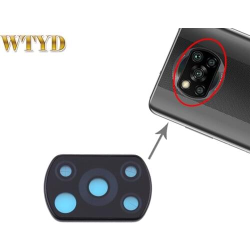 Rear Camera Lens Glass for Poco X3 Camera Lens Cover for Xiaomi Poco X3 NFC / Poco X3 M2007J20CG M2007J20CT Back Camera Repair