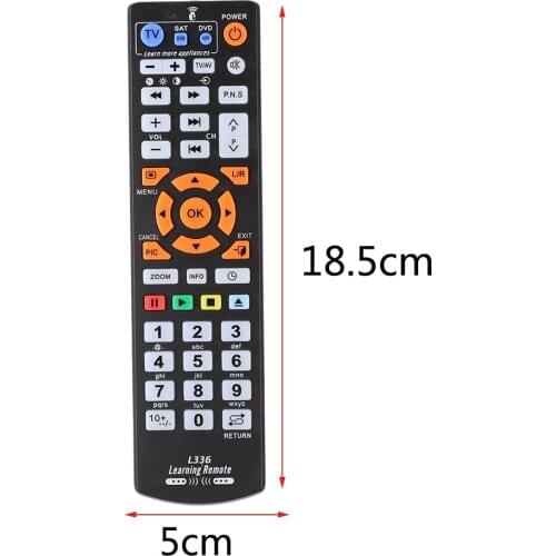 KEBIDU Universal Smart Remote Control Controller IR Remote Control With Learning Function For TV CBL DVD SAT For AAA Battery
