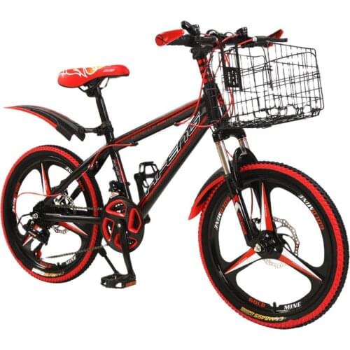 Childrens mountain bike 20 inch 21 speed mountain bike shock absorber bicycle foldable disc brake student car children car