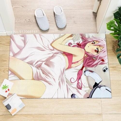 Guilty Crown Doormats Sexy Girls Floor Carpet Bedroom Living Room Kitchen Doorway Indoor Floor Mat Non-slip Home Textile Doormat