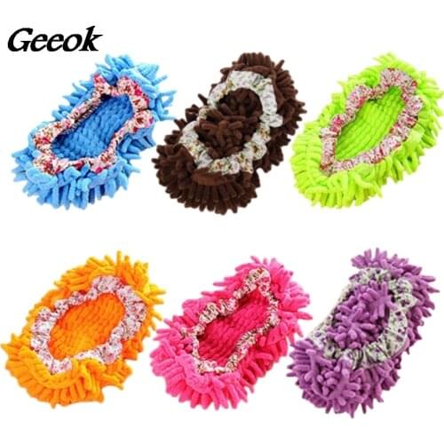 1 PCS Shoes Cover Mop Home Floor Cleaning Slipper Chenille Micro Fiber Shoes Covers Drag Mop Micro Velvet Shoes Clearn Cloth