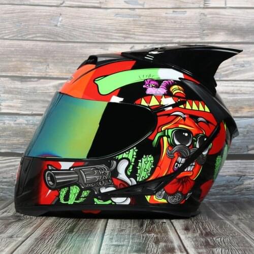 100 Original Jiekai Racing Full Face Helmet Washable Lining with Dual Lens Stylish Fast Release Casco Moto for Man Women Dot