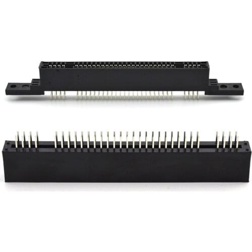 100 pcs Replacement 2.5mm Interval 62 Pin Card Slot for Nintend Super Famicom for SFC SNES Console