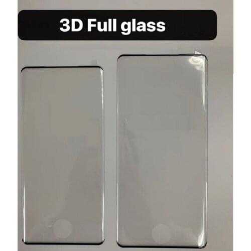3D Tempered Glass For Samsung Galaxy Note10 Pro Full Glue Curved Screen Protective Glass For Samsung S10e S20 Plus S20ultra Glas