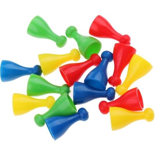 48 Pieces Puzzle toy Plastic Chess Pawn Pieces Board Card Game for kids Party Halma Parts Accessories toys juguetes brinquedos