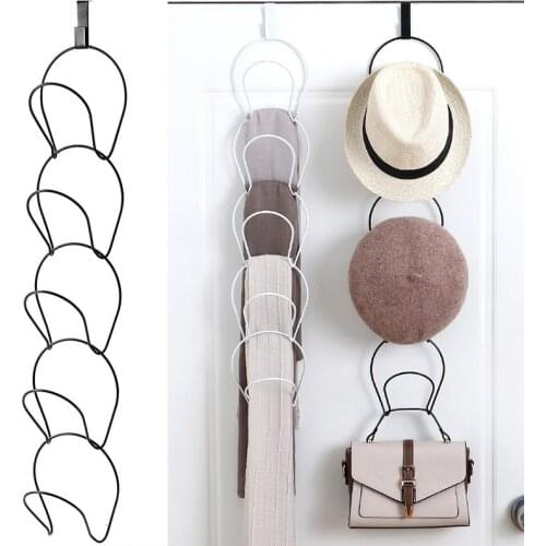 5 Pack Baseball Cap Rack Hat Holder Rack Home Organizer Storage Door Closet Hanger Cap Holder Rack Wall Mounted Organizer Hooks