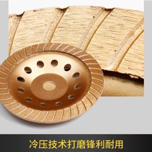 Diamond saw for concrete cement and concrete road Diamond bowl grinding piece 180mm corrugated grinding wheel grinding wheel