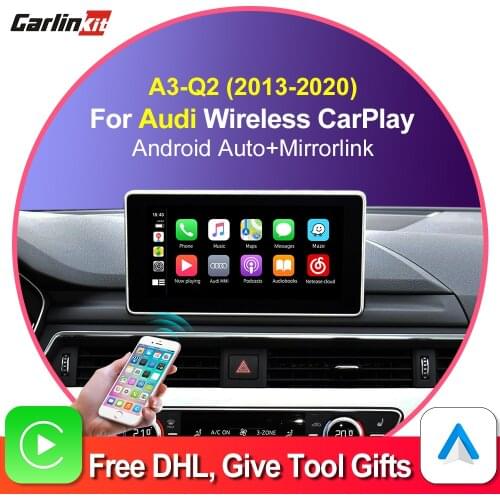 Carlinkit Decoder Wireless CarPlay Android Auto for AUDI A3 Q2 MMI 3G+ Multimedia AirPlay Mirror Music Map Smart Box IOS 14 Kit