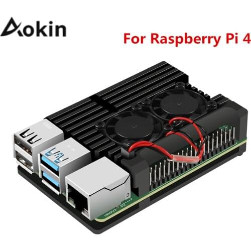 Raspberry Pi 4 Case Model B Armor Aluminum Alloy Case Passive Cooling Shell Metal Enclosure Heat Dissipation case