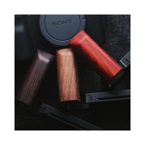 Wooden L Type Bracket Tripod Quick Release Plate Base Grip Handle For sony A7C A7 C Digital Camera Arca-Swiss RSS tripod