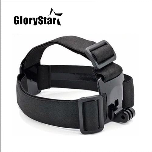 GloryStar Elastic Adjustable Head Strap Mount For Go pro Hero 876543 XIAOMI YI SJ OSMO Cameras Accessories with anti-slide glue