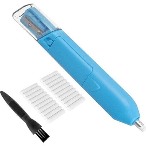 Electric Eraser,Portable Manual Pencil Sharpener Battery Operated Eraser with 20 Eraser Refills for Art, Drawing,Crafts