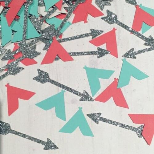 Tribal Boho themed first birthday Confettis Table Scatter baby bridal shower baptism christening bookscrap party decorations