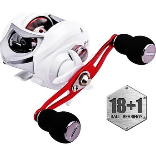 Sougayilang 18+1BB Baitcasting Fishing Reel Carp Fishing Reels Fresh/Saltwater Casting Reel Fishing Tackle Pesca Drag Power 10kg