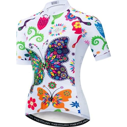 KAIYUAN 2021 Womens Flower Spring Summer Breathable Cycling Jersey Short Sleeve Triathlon Maglia Ciclismo Moletom Camisa Time