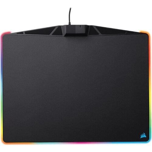 Corsair MM800 Polaris RGB Mouse Pad 15 RGB LED Zones USB Pass Through Mouse Pad Optimized for Gaming Sensors