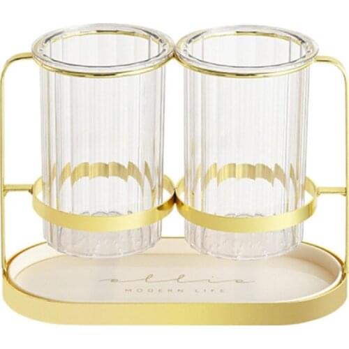 Light Luxury Chopsticks Tube Drain Chopsticks Rack Cutlery Fork Storage Rack Double Layer Chopsticks Storage Cage