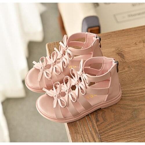 Hot sell summer fashion Roman boots High-top girls sandals kids gladiator sandals toddler child sandals girls high quality shoes