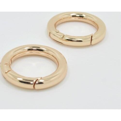 Fashion Round Clasp Key Ring Keychain Women Bag Car Trinket Keyring For DIY Jewelry Making Acessories Parts