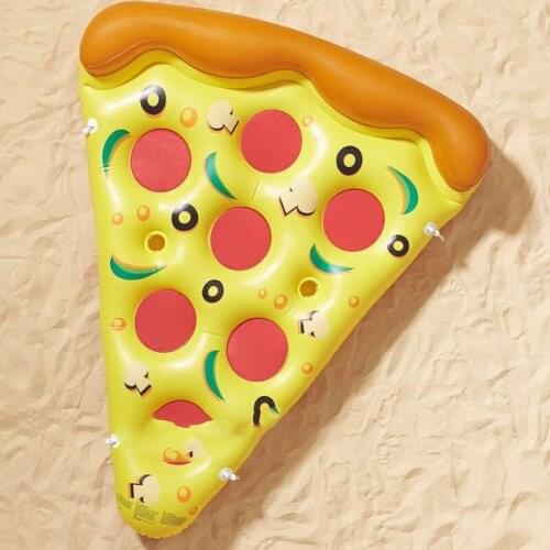 180*150 Cm Inflatable Pool Mat Pizza Row Color Floating Bed Swimming Floats Mattresses For Swimming Pool Toys Summer Water Toys