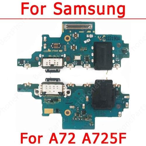 Original Usb Charge Board For Samsung Galaxy A72 Charging Port Repair Flex Cable Ribbon Socket Pcb Dock Connector Spare Parts