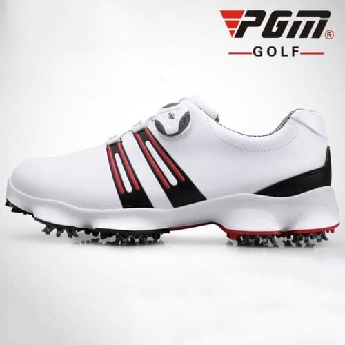 PGM Golf Bursting shoes movable shoes pin Mens Waterproof Sports Double Patented Rotating Buckle 2020 Popular shoes-in Golf Sho