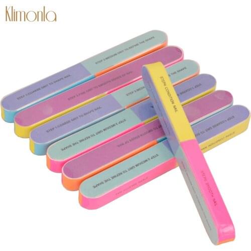 10pcs/lot 7 side nail polish buffer Nail Art Sanding Files Buffer Block Manicure Pedicure Tools Sand Surface Sponge Nail File