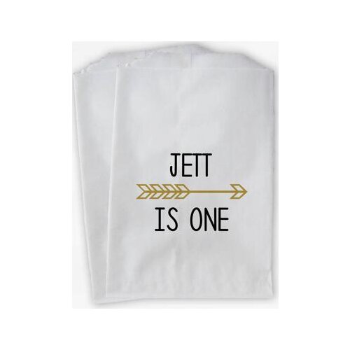 Custom kids First Birthday Arrow popcorn candy Buffet lolly bags Baby Shower Bakery Cookie desserts gift Favors pouches