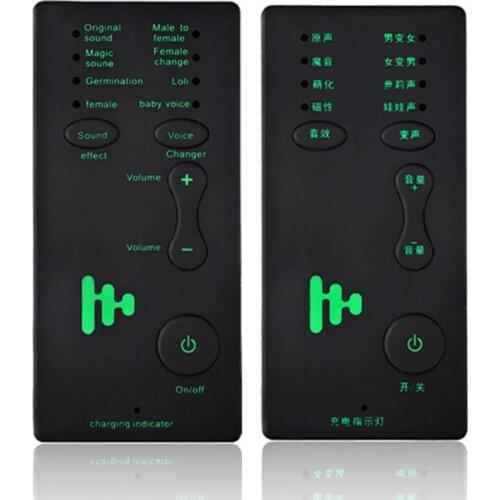 Mini Portable Voice Changer Handheld Microphone Voice Changing Device for PS4