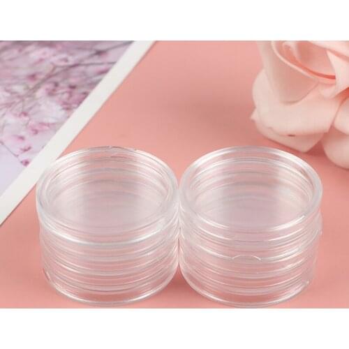10pcs/lot 40mm Transparent Round Coin Box Capsules Storage Coin Collection Holder Containers Home Supplies